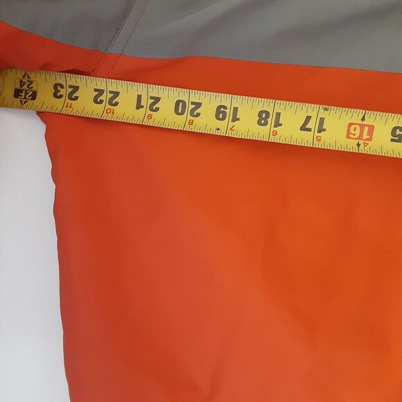 LL Bean Vtg Outdoor Polyester Winter Jacket Orange Gray Men's M OWV93 - Picture 15 of 16